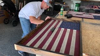 Watch now: Napa firefighter makes flags from recycled fire hoses
