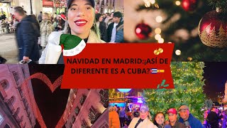 🤯😱iCUBANOS REACCIONAN CON LA NAVIDAD MADRILEÑA!🇨🇺🇪🇸