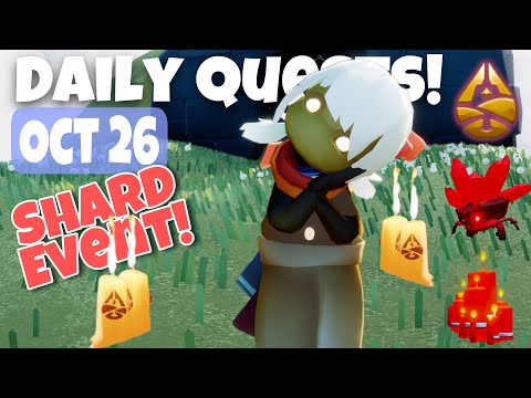 Sky Dailies! All Season Candles, Quests, Cakes, and Shard Event in Daylight Prairie nastymold Oct 26