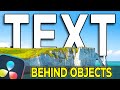 3 Ways to Put TEXT BEHIND Moving Objects in DaVinci Resolve 19 | Free & Studio Versions!