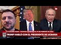 🚨 donald trump asegura que zelenski y putin quieren hacer la paz