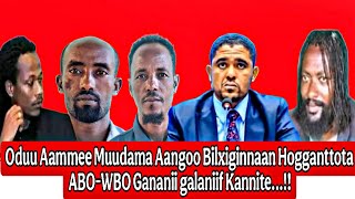 ODUU Aammee Arifachiisaa Guyyaa Hardhaa 21/2/2025/Muudama Aangoo Hogganttota WBO Duraaniif kenname.