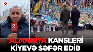 Almaniya kansleri Kiyevə səfər edib