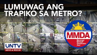 Mga kalsada sa Metro Manila, lumuluwag batay sa monitoring ng MMDA