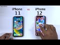 iPhone 11 vs iPhone 12 Speed Test Challenge