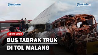 🔴BREAKING: KECELAKAAN MAUT, Bus Rombongan Pelajar vs Truk di Tol Pandaan Malang, 4 Orang Tewas