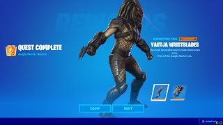 How to Unlock Yuatja Wristblades in Fortnite! - Spend 30s within 10m of a Player as Predator
