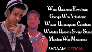 SHARMA BOY FT BIG MOHA || iga badan somalinimo || HEES CUSUB 2022 ( LYRICS )