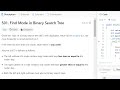 Problem 501 LeetCode : Find mode in Binary Search Tree