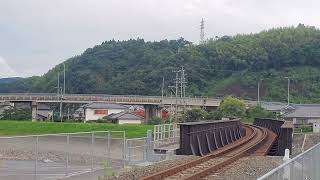 2023/7/20　普通列車(キハ200)走行@光岡～日田間(花月川橋梁)