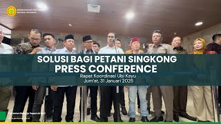 Press Conference Rapat Koordinasi Ubi Kayu