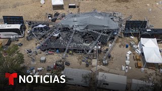 Corresponsal de Noticias Telemundo fue testigo del terror al caer el escenario | Noticias Telemundo