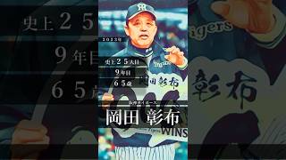 【岡田監督通算600勝達成！】直近の監督通算600勝達成者まとめ【プロ野球】　#shorts