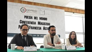 EN VIVO / Conferencia Magistral: Poesía Francesa Actual