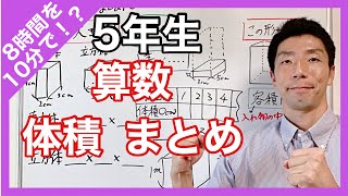 算数　体積～まとめ～　8時間を10分で？！　５年生