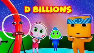 ¡Divertidos extraterrestres Taka, Choko, Tiki y Loko! | D Billions Canciones Infantiles