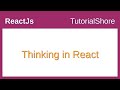 Thinking in React - reactjs Tutorial