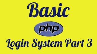 Password Security - Basic PHP Login System Part 3