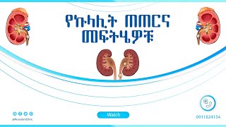 የኩላሊት ጠጠርና መፍትሄዎቹ | Kidney stones and their solutions