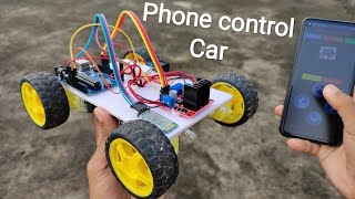 Amazing Best science project How to Build Phone controlled RC Car with Arduino