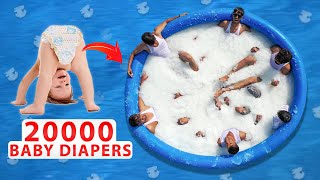 We Made Snow Pool Using ₹200000 Rupees Baby Diapers