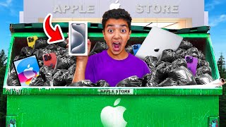 Kid Finds IPHONE 15 PRO MAX While Dumpster Diving At APPLE STORE! (JACKPOT!!)