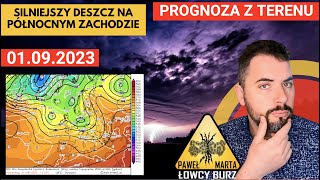 Poprawa pogody. Więcej opadów deszczu na północnym zachodzie. Na Wybrzeżu wiatr. #Prognozaburz 1.09