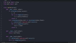 PYTHON - Lets Make a Vector Class (Subclassing, Namespacing and Operator Overloading)