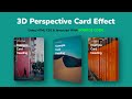 3D Perspective Card Animation Using HTML CSS & JavaScript | Vanilla-tilt.js