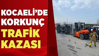 Kocaeli'de feci kaza! Servis midibüsü ile tır çarpıştı: 24 yaralı... | A Haber