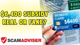 $6,400 American Relief Program Health Subsidy \u0026 Credit To Pay For Groceries  - Is It Real Or Scam?