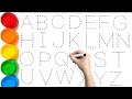 How to draw ABCD, ABCDEFGHIJKLMNOPQRSTUVWXYZ , Easy Draw and Paint Alphabet A to Z @AritriArts