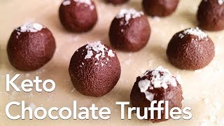 Chocolate Truffles | Low Carb Keto Dessert | ASMR cooking