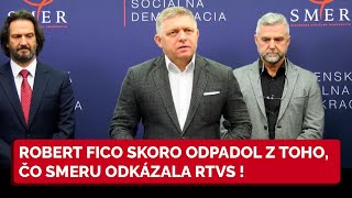 Robert Fico skoro ODPADOL z toho, čo mu odkázali z RTVS: TOTO NÁM ODKÁZALA RTVS - SMER SD