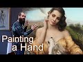 Painting a Hand. Tips on Color Mixing and Palette Set-Up. Process of Color Application. Demo.