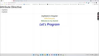 ngStyle in Angular 12 | Attribute Directive in Angular | Angular Style Binding | Angular Tutorial |