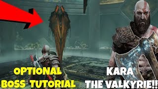 God of war- KARA the Valkyrie! Optional Boss Tutorial (Normal difficulty Breakdown how to win)