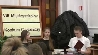 VIII Międzyszkolny Konkurs Czytelniczy ,,My jednak czytamy\