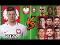 POLAND Lewandowski VS PORTUGAL Legends 🔥💪(Ronaldo-Figo-Pepe-Bruno-Mario)#football #video