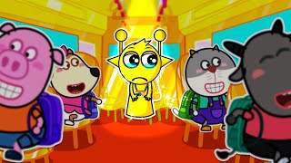 Sprunki Simon First Day in Rich School? | Back To School Stories For Kids | Cartoon for Kids