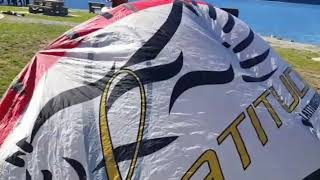 Kite conversion, C kite to Wingkite,  # homemade wing #wing kite #kiteboarding #wingboarding