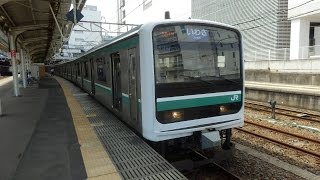 常磐線E501系K-703編成 いわき行き!水戸駅発車！！