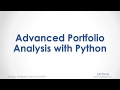 Python Course. Advanced Portfolio Analysis