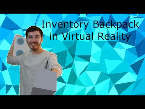 Backpack with inventory slots in virtual reality with Unreal Engine