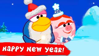 KikoRiki 2D | Happy New Year! Best Winter Episodes collection | Cartoon for Kids