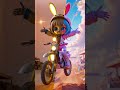 ❤️🐇 evolution of bunny girl champion of extreme motocross 🏍️✅✨ cat cute love shorts