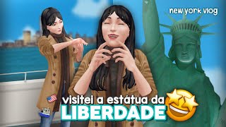 🤩 visitei a estátua da liberdade! — vlog | passeio de ferry boat ⛴️✨ | the sims freeplay