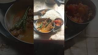 ##Aj dupurer lunch##fish thali#poppy kitchen with village food#