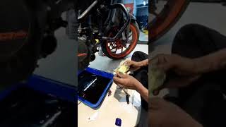 Super Bike Doc | Duke 200 | KTM | complete service | air filter replaced