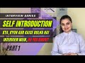 SELF INTRODUCTION latest, 2022 Version, TANVI BHASIN Career Coach